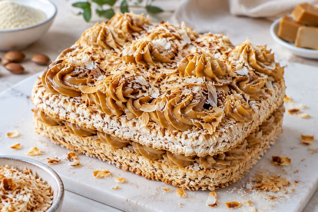 Dacquoise Coco Dulcey : recette gourmande et originale