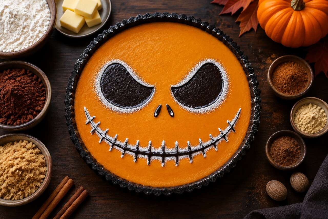 Tarte halloween jack skellington : recette gourmande et originale