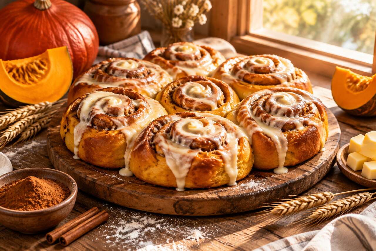 Cinnamon rolls au potimarron : une recette irrésistible