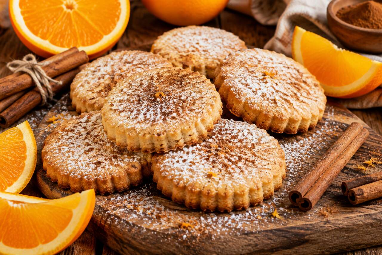 Recette de sablés à l'orange et à la cannelle
