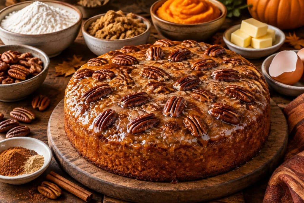 Cake potimarron cannelle et noix de pécan : recette gourmande