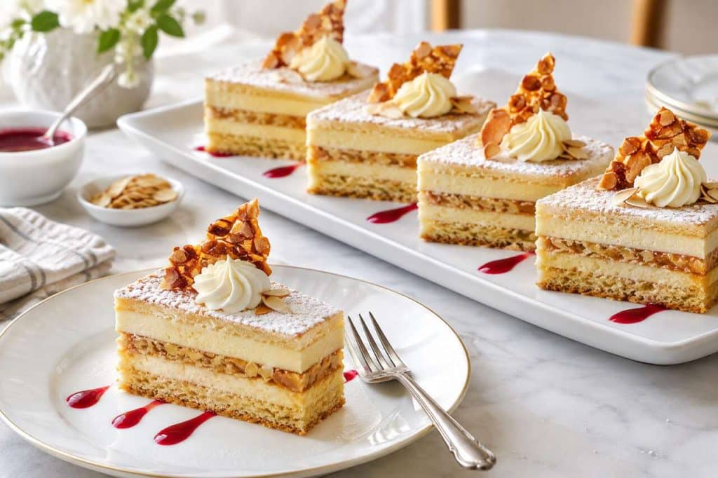 Recette d'entremets vanille et amandes