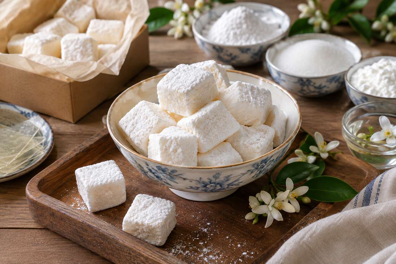Recette de guimauves à la fleur d'oranger maison