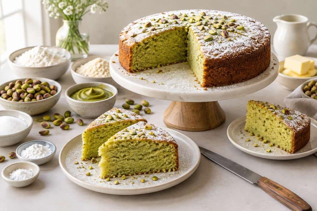Recette gâteau moelleux à la pistache