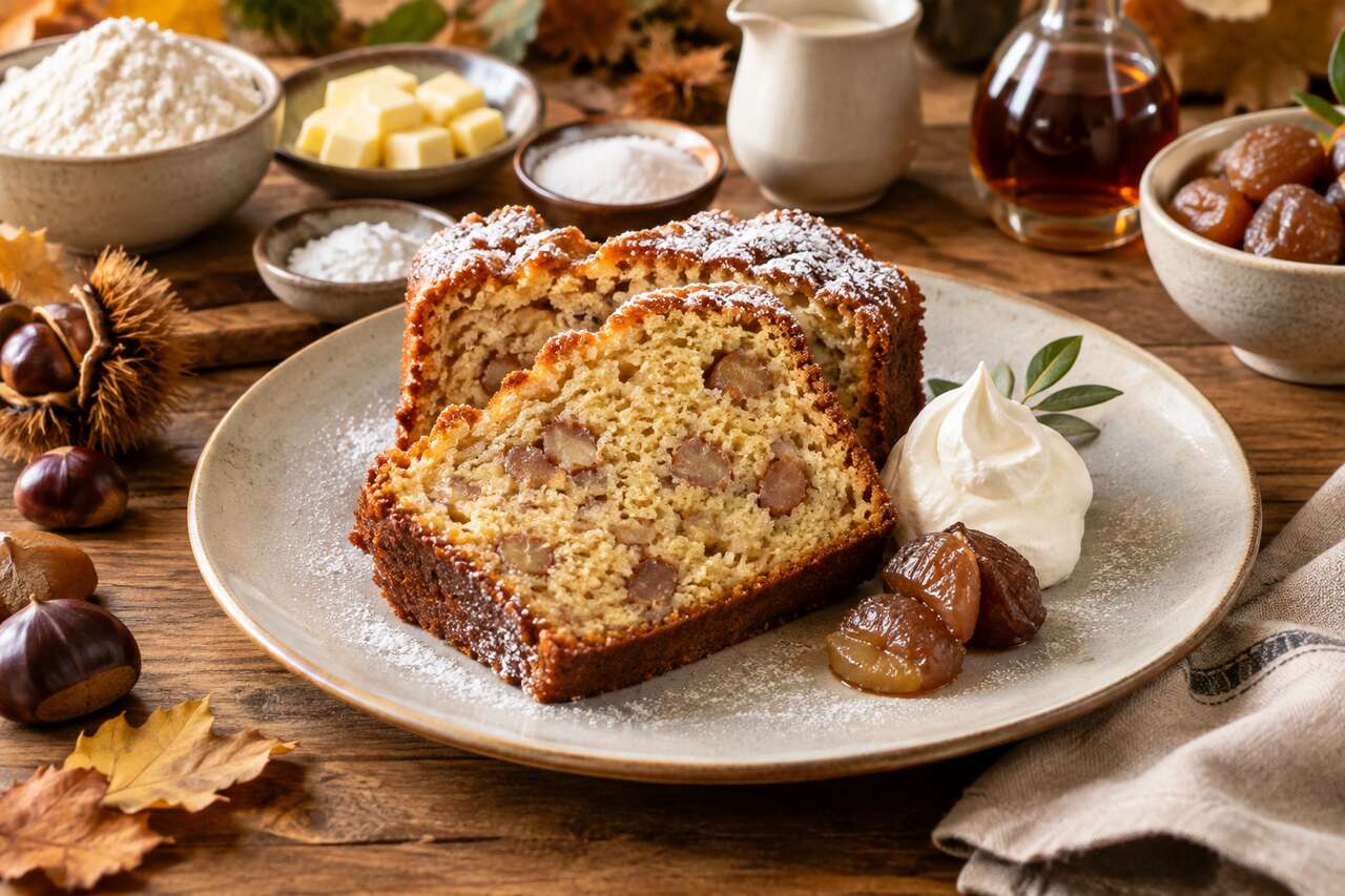 Recette de cake aux marrons glacés