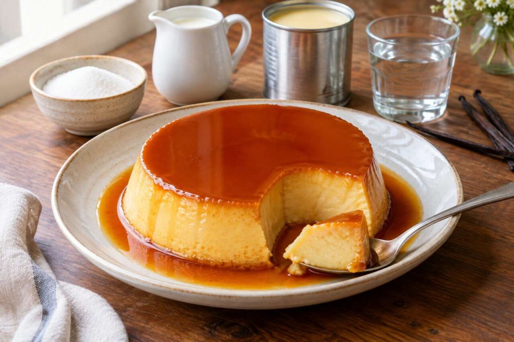 Recette de flan au lait concentré sucré : un dessert simplissime