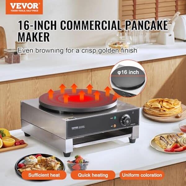 Découvrez notre test complet de la crêpière électrique VEVOR 1700 W 40 cm : performances, avantages et verdict final pour bien choisir votre équipement de cuisine.