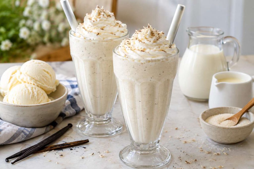 Recette de milkshake à la vanille maison