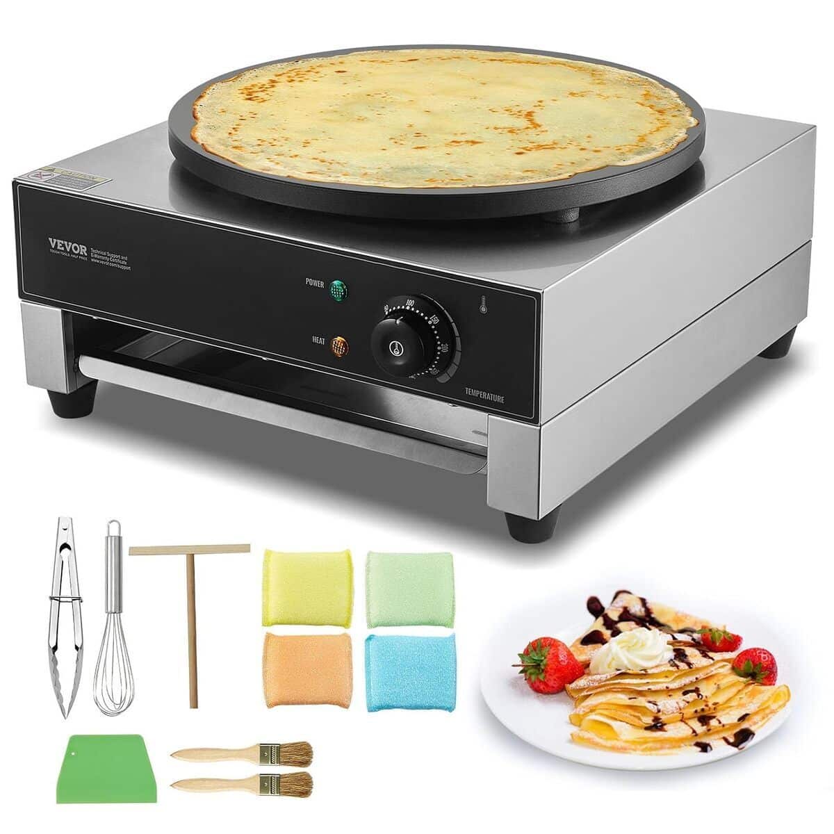 Test : crêpière électrique 40 cm VEVOR 1700 W