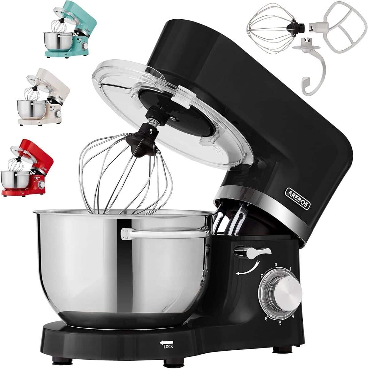 Test du robot pâtissier Arebos 1500W : puissance et polyvalence en cuisine